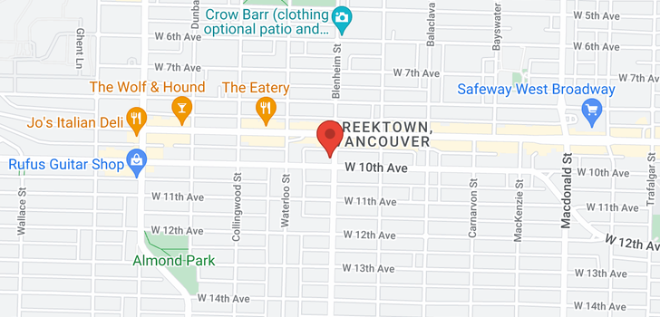 map of 3305 W 10TH AVENUE